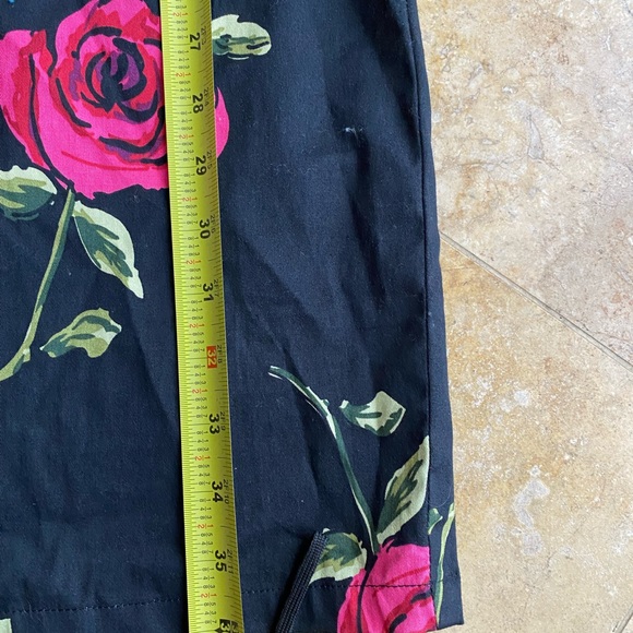 Belle Poque Rose print 50’s Cuban style pin up dress size 2 - Picture 7 of 9